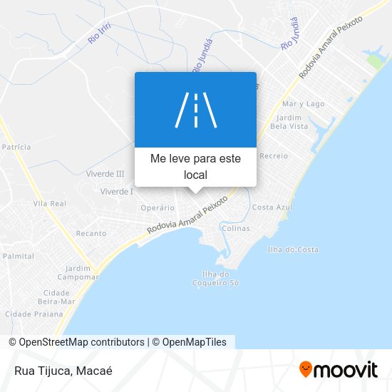 Rua Tijuca mapa