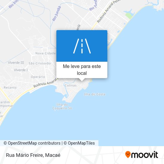 Rua Mário Freire mapa
