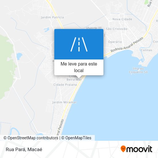 Rua Pará mapa