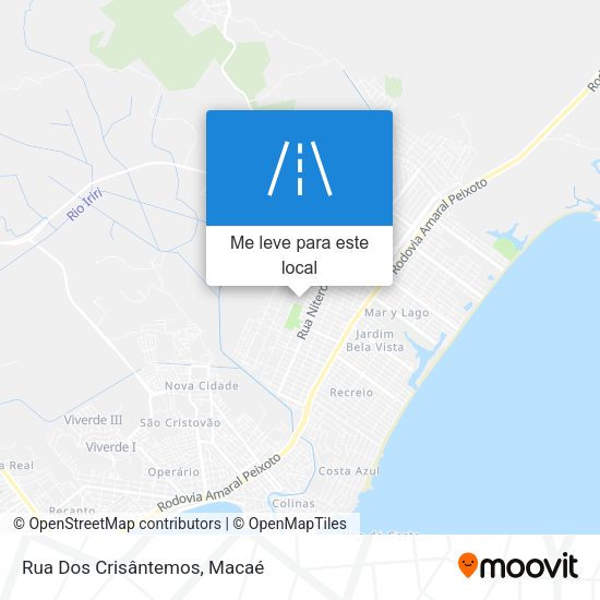 Rua Dos Crisântemos mapa