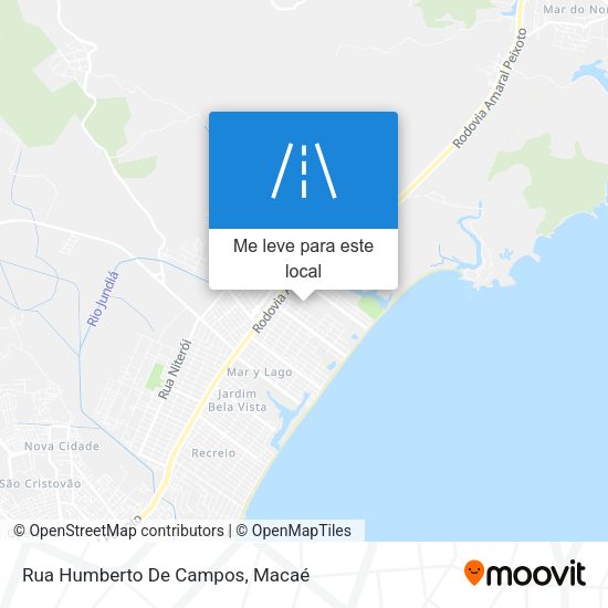 Rua Humberto De Campos mapa