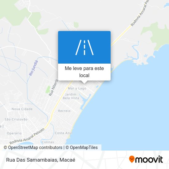 Rua Das Samambaias mapa