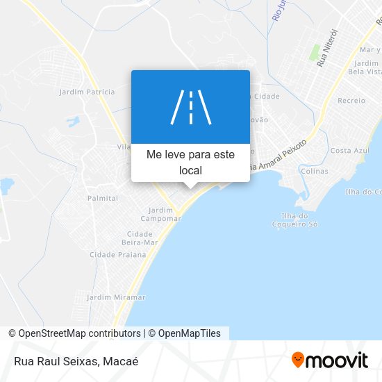 Rua Raul Seixas mapa