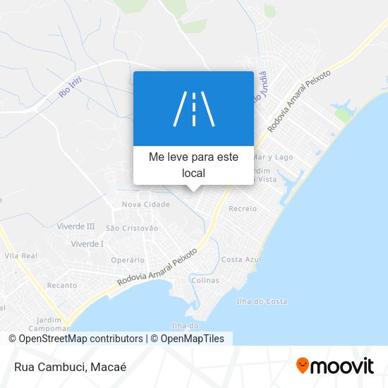 Rua Cambuci mapa