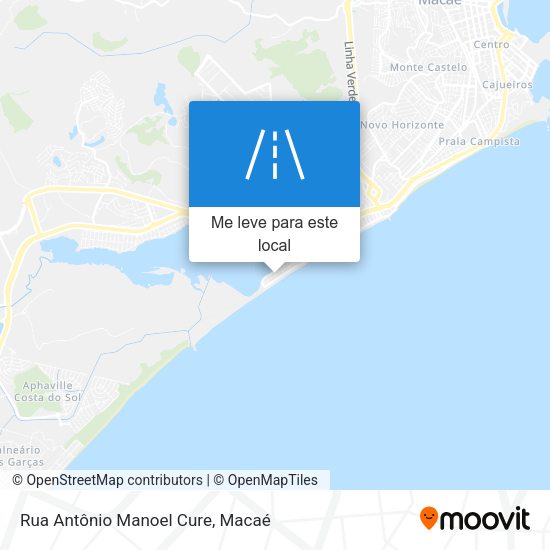 Rua Antônio Manoel Cure mapa