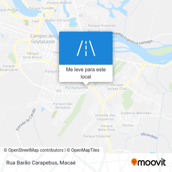 Rua Barão Carapebus mapa