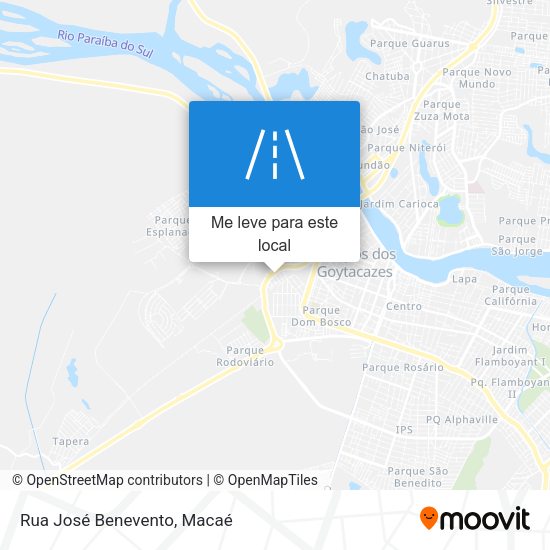 Rua José Benevento mapa