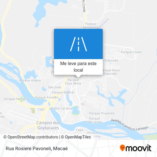 Rua Rosiere Pavoneli mapa