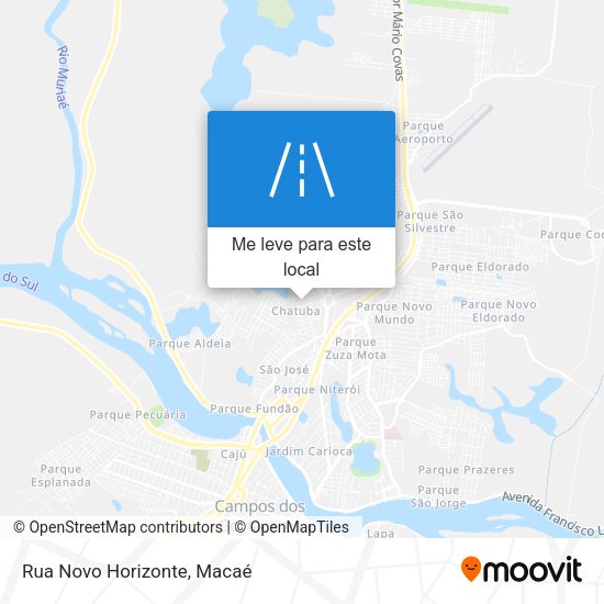 Rua Novo Horizonte mapa