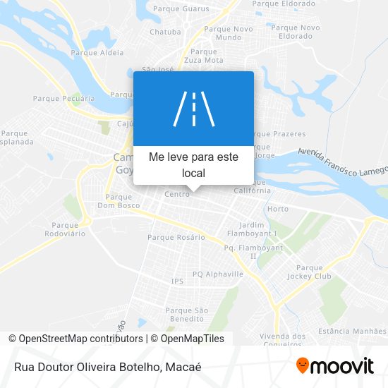 Rua Doutor Oliveira Botelho mapa