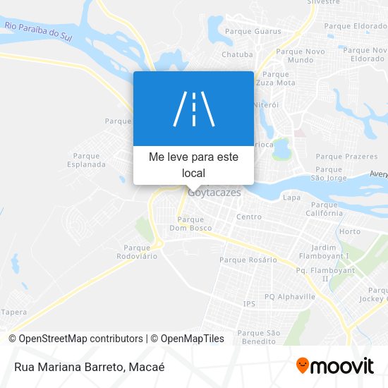 Rua Mariana Barreto mapa