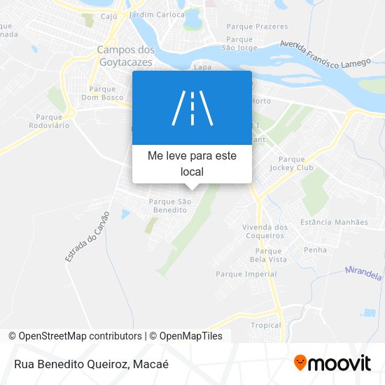 Rua Benedito Queiroz mapa