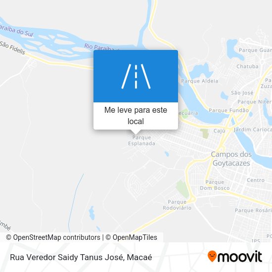 Rua Veredor Saidy Tanus José mapa