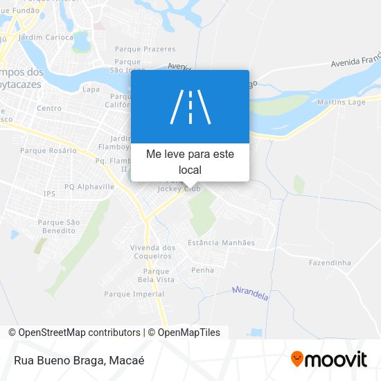 Rua Bueno Braga mapa
