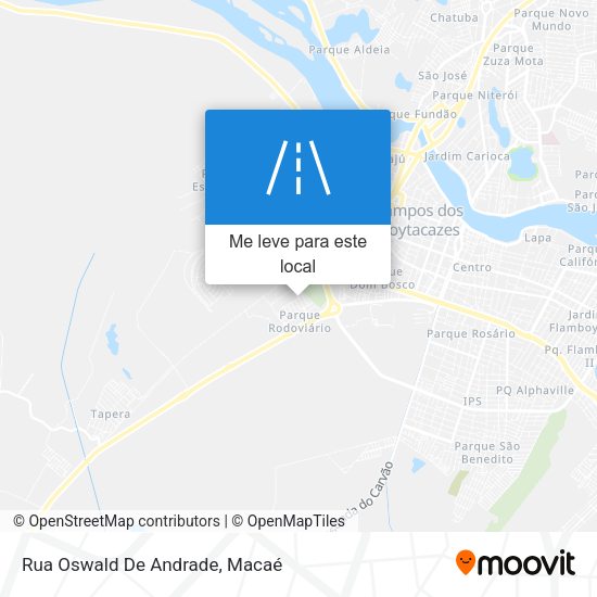 Rua Oswald De Andrade mapa