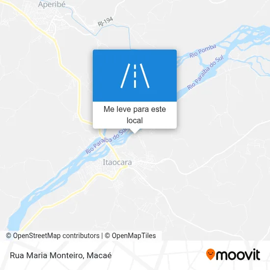Rua Maria Monteiro mapa