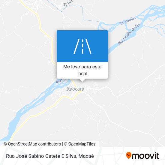 Rua José Sabino Catete E Silva mapa