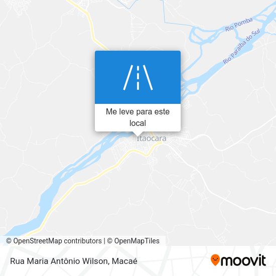 Rua Maria Antônio Wilson mapa