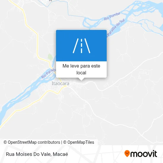 Rua Moises Do Vale mapa