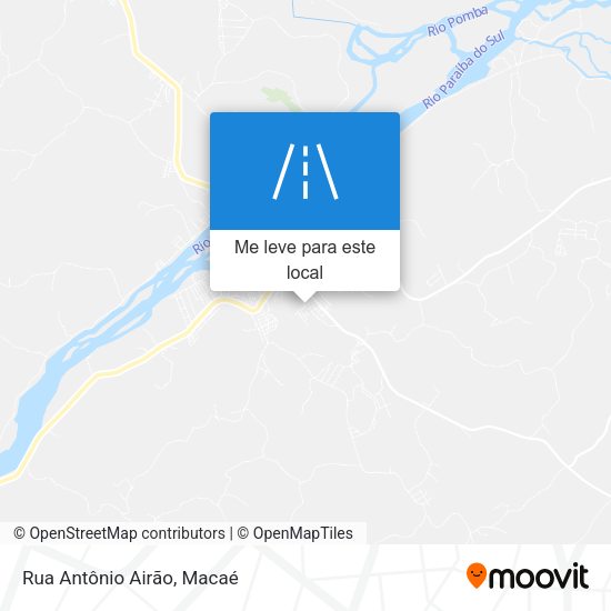 Rua Antônio Airão mapa