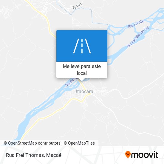 Rua Frei Thomas mapa