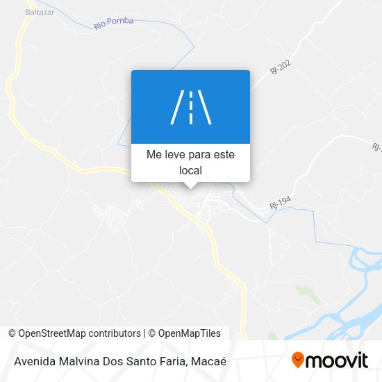 Avenida Malvina Dos Santo Faria mapa