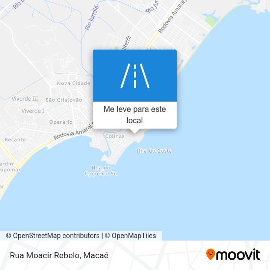 Rua Moacir Rebelo mapa