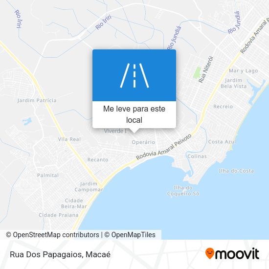 Rua Dos Papagaios mapa