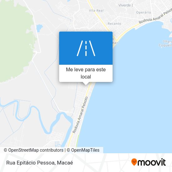 Rua Epitácio Pessoa mapa