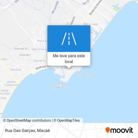 Rua Das Garças mapa