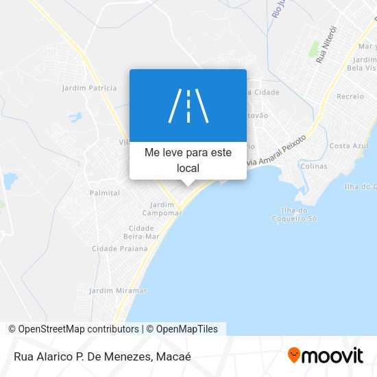 Rua Alarico P. De Menezes mapa