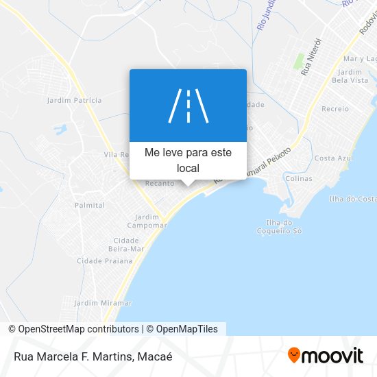 Rua Marcela F. Martins mapa