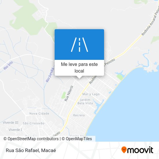 Rua São Rafael mapa