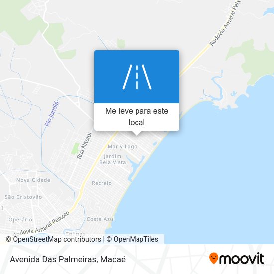 Avenida Das Palmeiras mapa