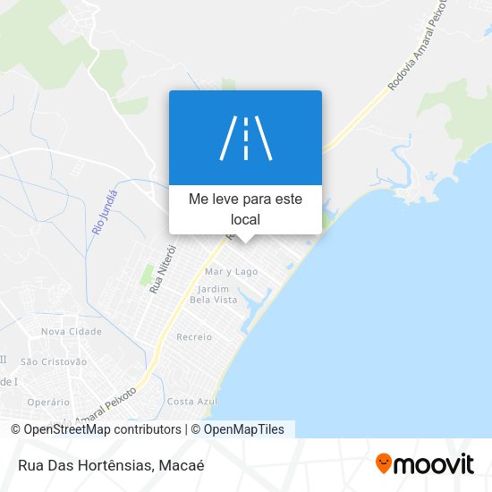 Rua Das Hortênsias mapa