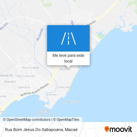 Rua Bom Jesus Do Itabapoana mapa