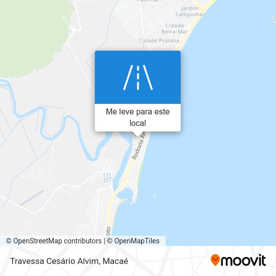 Travessa Cesário Alvim mapa