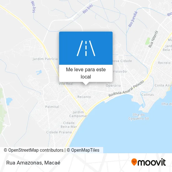 Rua Amazonas mapa