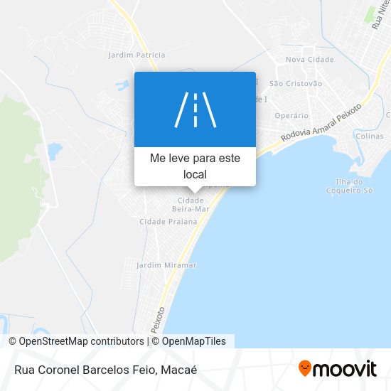 Rua Coronel Barcelos Feio mapa