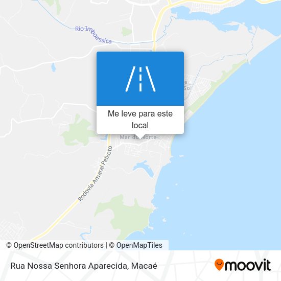 Rua Nossa Senhora Aparecida mapa