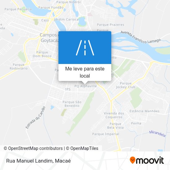Rua Manuel Landim mapa