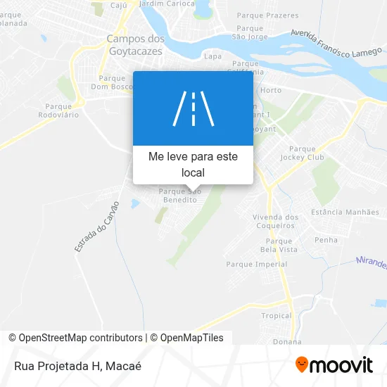 Rua Projetada H mapa