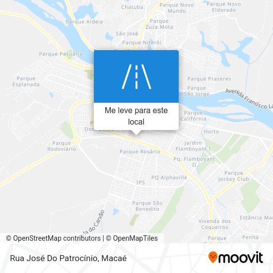 Rua José Do Patrocínio mapa