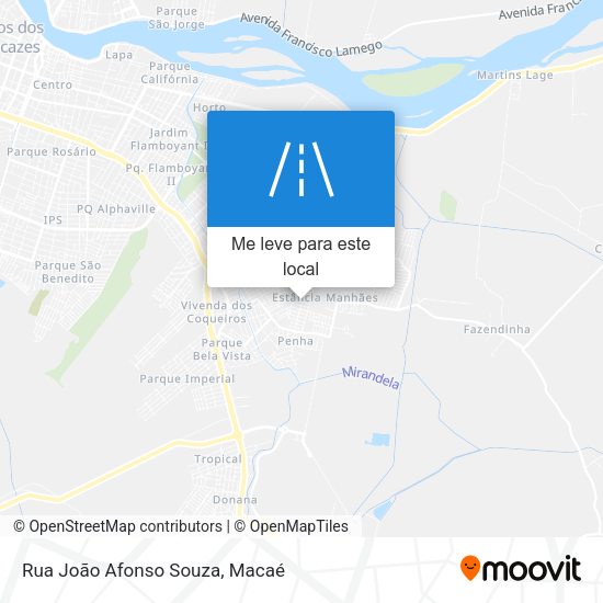 Rua João Afonso Souza mapa