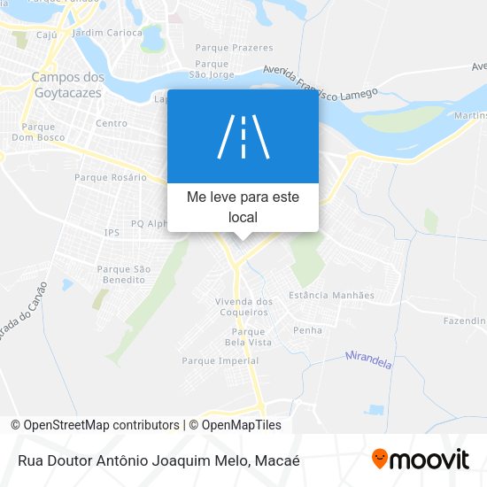 Rua Doutor Antônio Joaquim Melo mapa
