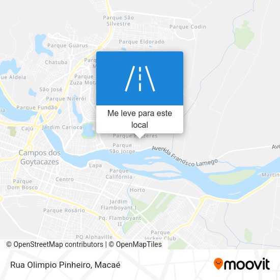 Rua Olimpio Pinheiro mapa
