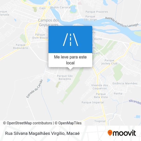 Rua Silvana Magalhães Virgílio mapa