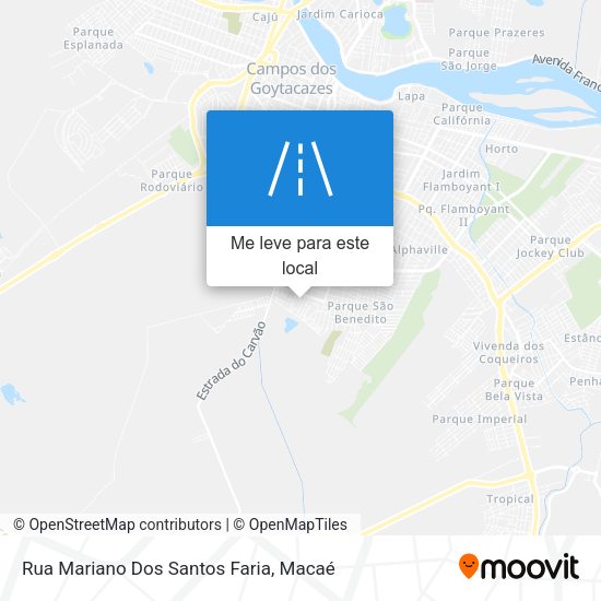 Rua Mariano Dos Santos Faria mapa