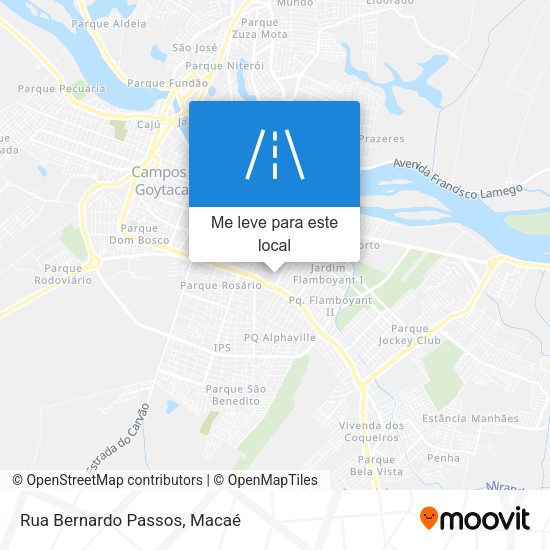 Rua Bernardo Passos mapa