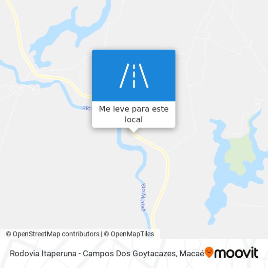 Rodovia Itaperuna - Campos Dos Goytacazes mapa